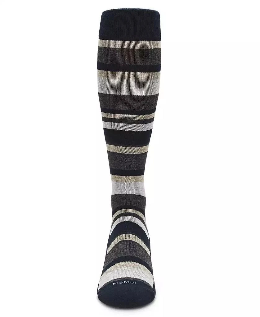 商品Memoi|Multi Striped Cotton Compression Socks,价格¥135,第2张图片详细描述