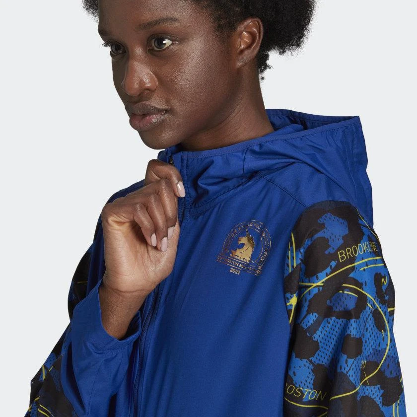 商品Adidas|Women's adidas Boston Marathon Own the Run Reflective Wind Jacket,价格¥272,第5张图片详细描述