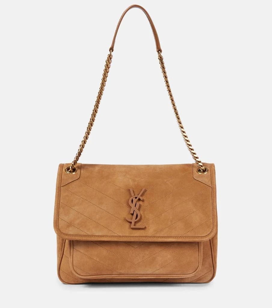 商品Yves Saint Laurent|Niki Medium suede shoulder bag,价格¥26164,第1张图片