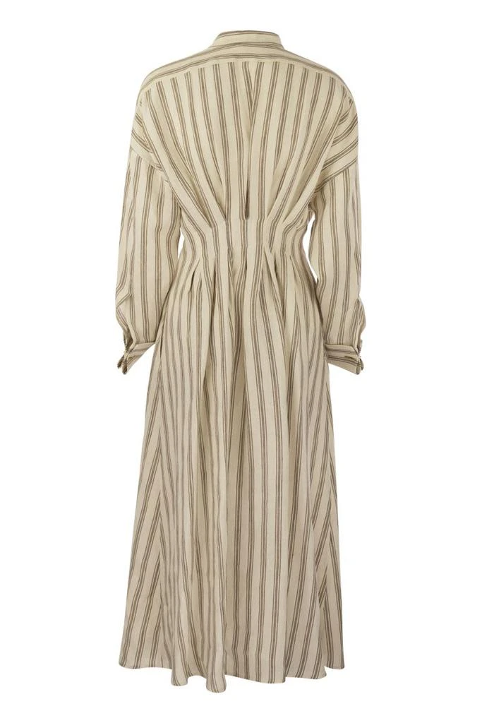 商品Max Mara|YOLE - STRIPED LINEN LONG DRESS,价格¥4510,第2张图片详细描述