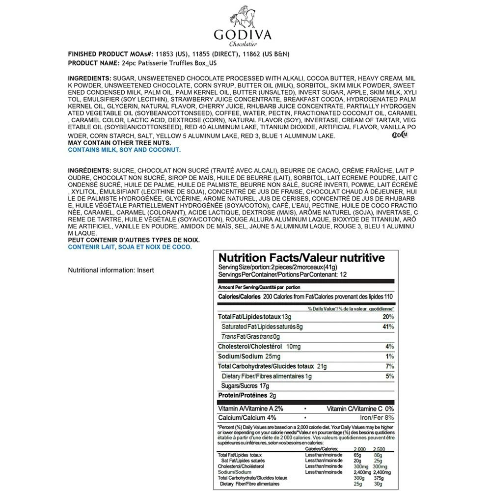 商品Godiva|Godiva 24颗巧克力礼盒,价格¥260,第2张图片详细描述