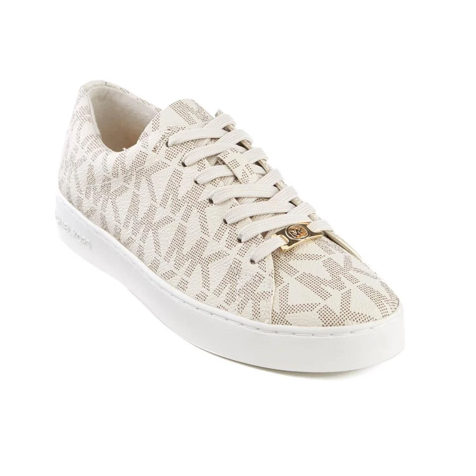 商品Michael Kors|MICHAEL MICHAEL KORS WOMEN'S KEATON CUPSOLE TRAINERS - VANILLA,价格¥1404,第2张图片详细描述