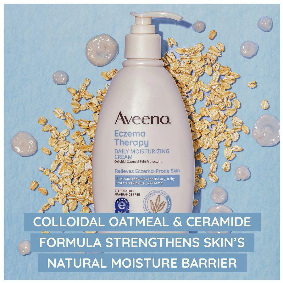 商品Aveeno|Eczema Therapy Daily Moisturizing Cream Fragrance-Free,价格¥179,第4张图片详细描述