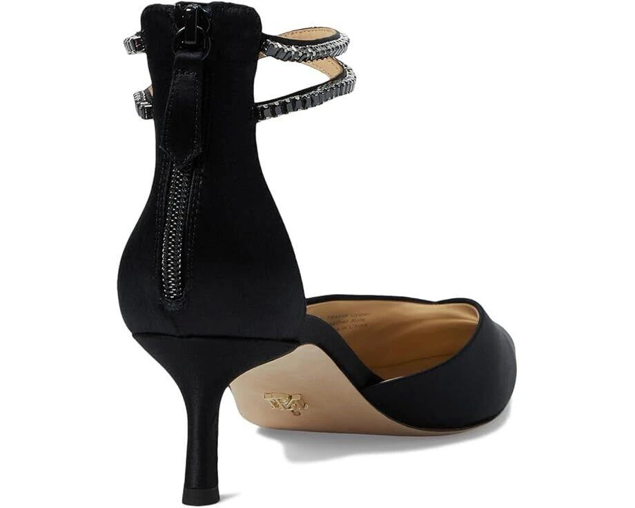 商品Badgley Mischka|Lilibeth Pump Women's US 10 Black Pointed Toe Kitten Heel KHD192,价格¥1240,第4张图片详细描述