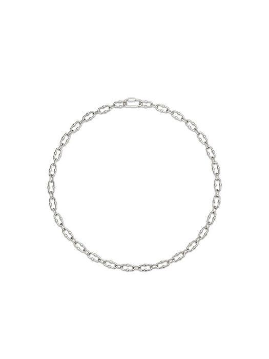 Shackle Screw Chain Necklace White_HL6N23516W9450商品第2张图片规格展示