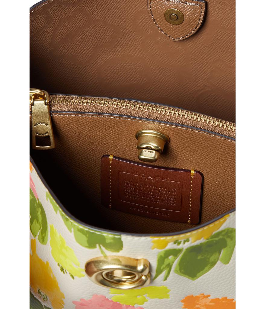 商品Coach|Floral Printed Leather Willow Bucket,价格¥2968,第5张图片详细描述