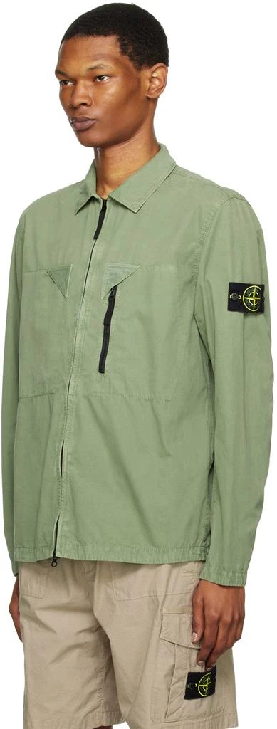 商品Stone Island|Green Garment-Dyed Jacket,价格¥4252,第4张图片详细描述