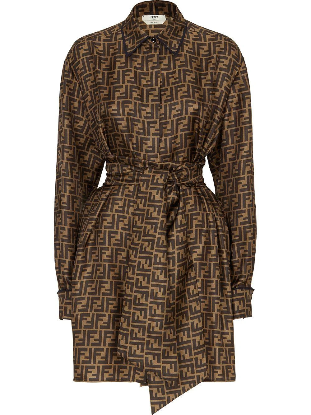 商品Fendi|Fendi 女士连衣裙 FDB613A8G3F1440 棕色,价格¥18623,第1张图片