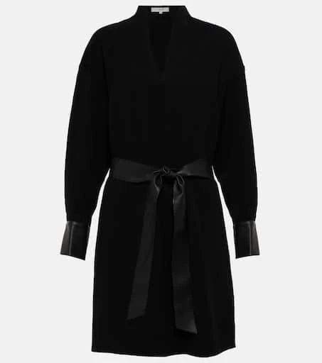 商品Vince|人造皮革边饰迷你连衣裙,价格¥2279,第1张图片