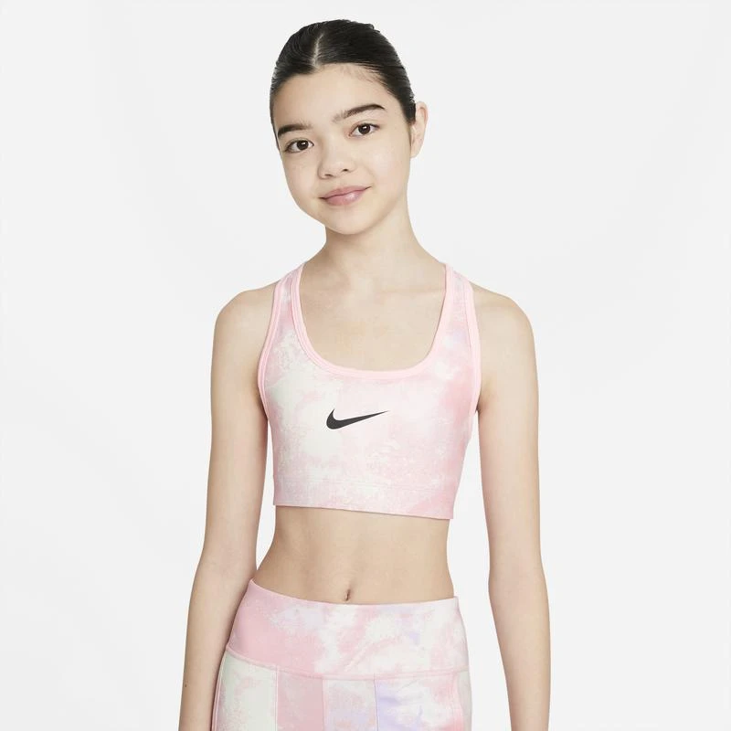 商品NIKE|Nike Swoosh AOP Rev Bra - Girls' Grade School,价格¥237,第1张图片