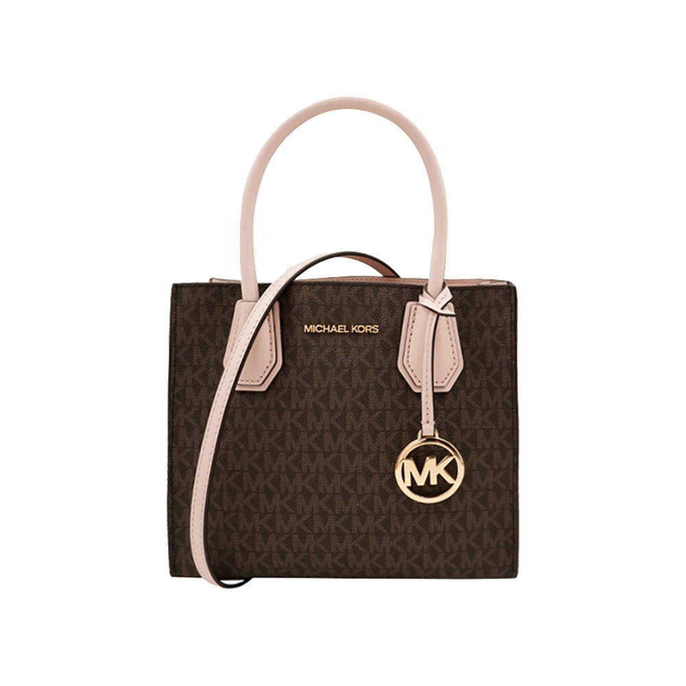 商品[国内直发] Michael Kors|MICHAEL KORS 女士棕色皮革单肩手提包 35S1GM9M2B-POWDERBLUSH,价格¥2013,第1张图片