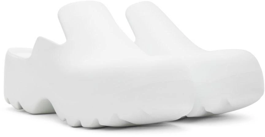 商品Bottega Veneta|White Rubber Flash Clogs,价格¥4864,第4张图片详细描述