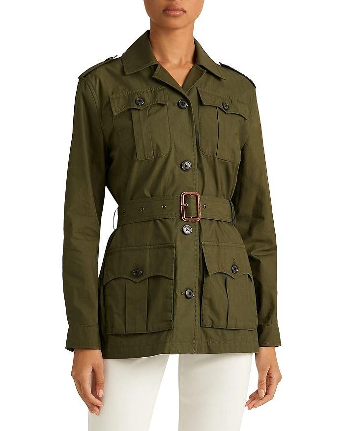 商品Ralph Lauren|Belted Twill Field Jacket,价格¥1105,第1张图片