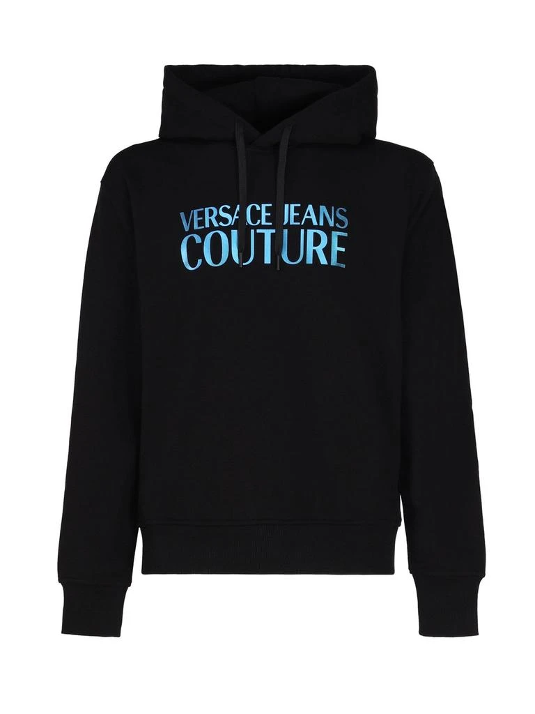 商品Versace|Versace Jeans Couture Logo Printed Drawstring Hoodie,价格¥1367,第1张图片