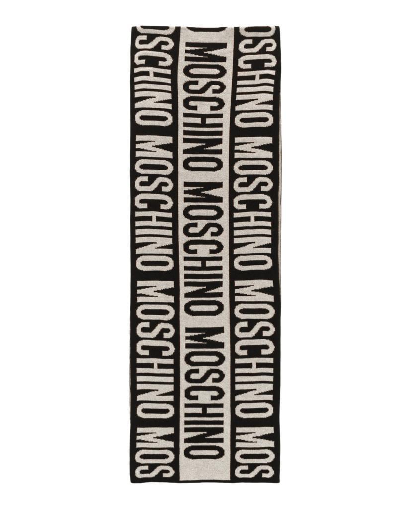 商品Moschino|Logo Embroidered Scarf,价格¥434,第1张图片
