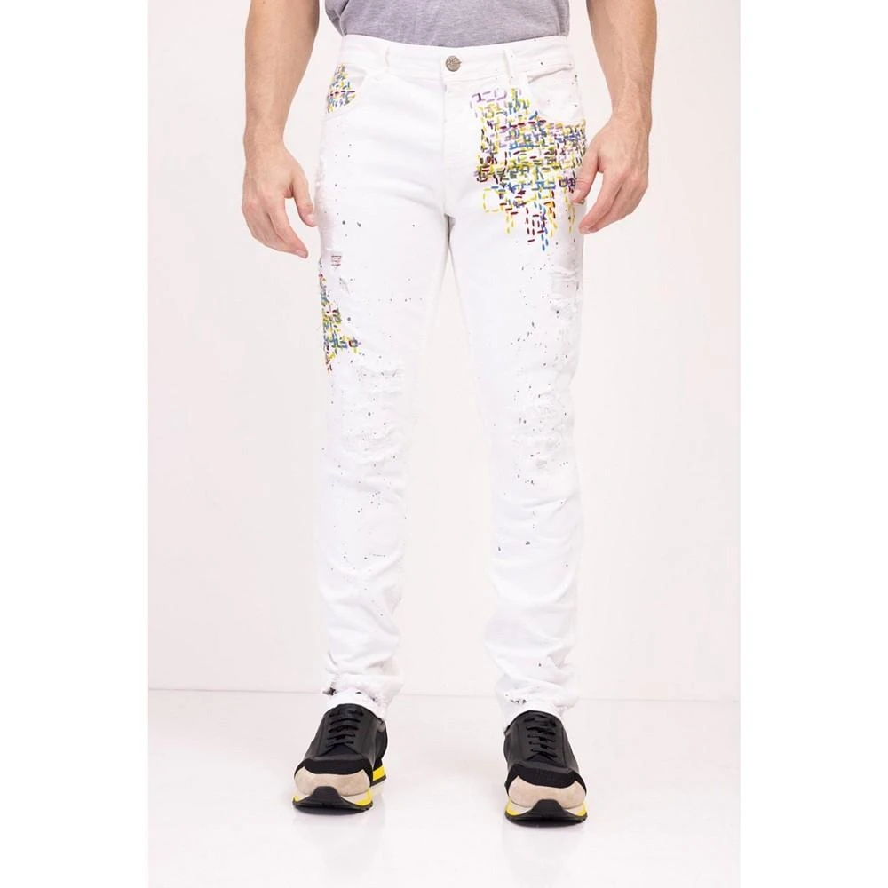 商品RON TOMSON|Men's Modern Embroidered Denim Jeans,价格¥1646,第1张图片