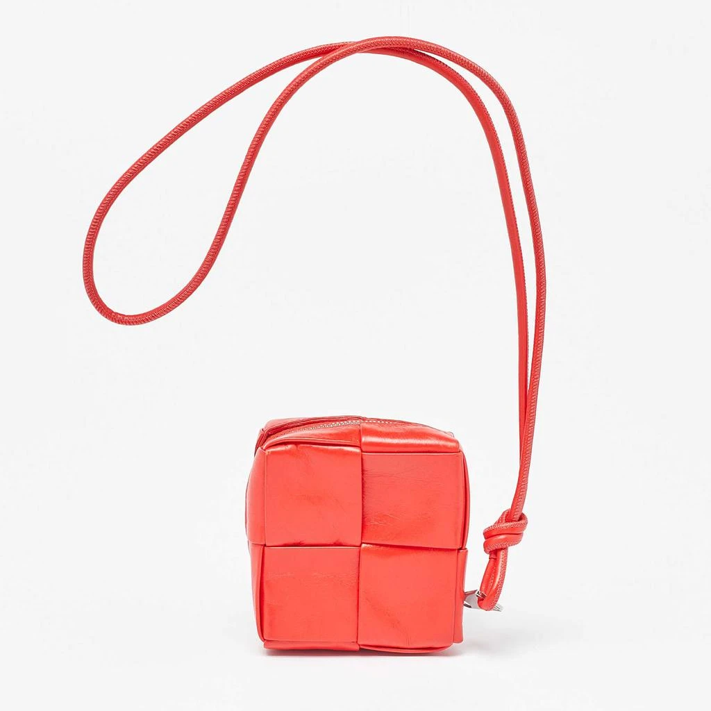 商品[二手商品] Bottega Veneta|Bottega Veneta Red Leather Zip Coin Purse,价格¥3183,第4张图片详细描述