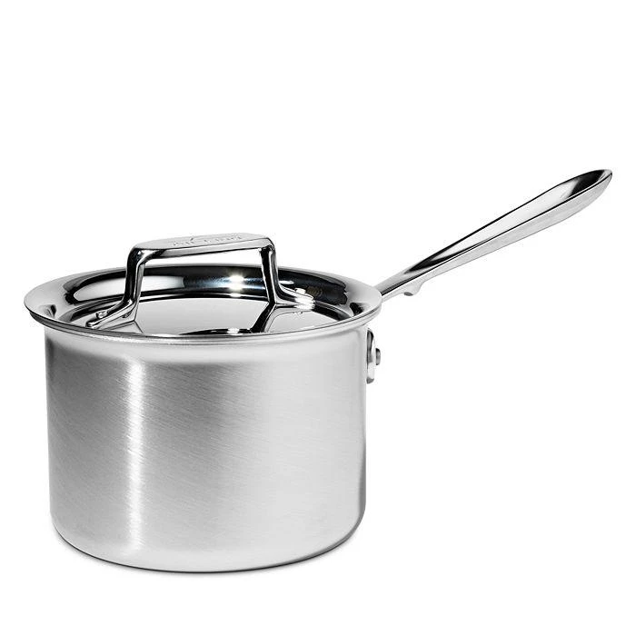 商品All-Clad|Stainless Steel 2 Quart Sauce Pan with Lid,价格¥1212,第1张图片