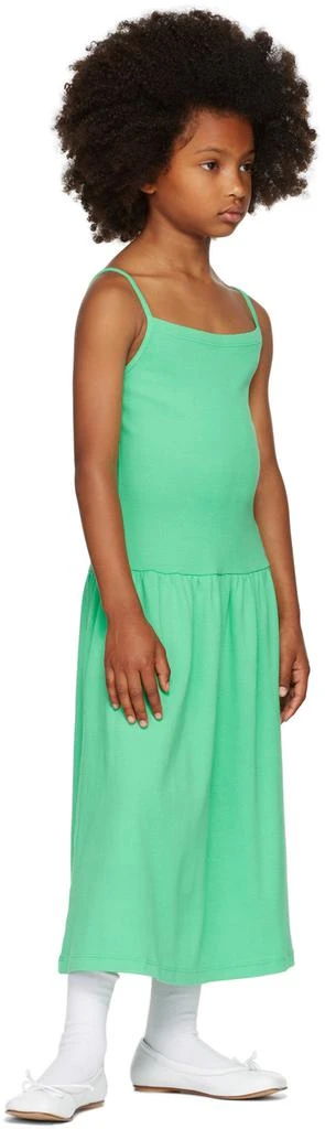 商品Gil Rodriguez|Kids Green LaPointe Dropwaist Midi Dress,价格¥171,第4张图片详细描述