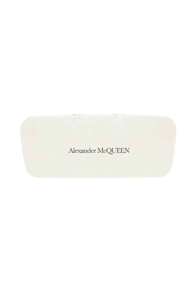 商品Alexander McQueen|Sunglasses with mirrored lenses and mask-style frame,价格¥2790,第4张图片详细描述
