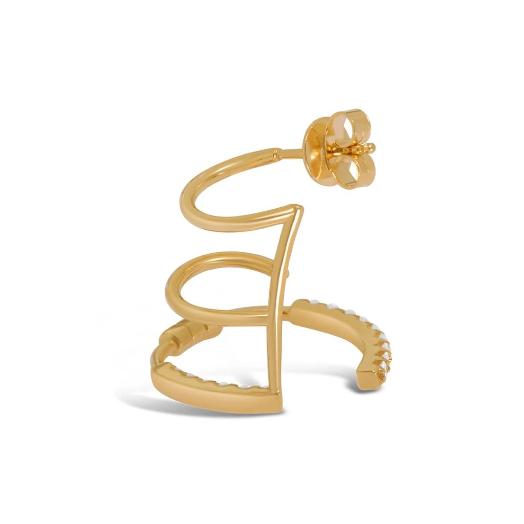 商品AME|Âme Totem 18K Yellow Gold, Lab-Grown Diamond 0.36ct. tw. Multi Hoop Earring (Right),价格¥8694,第3张图片详细描述