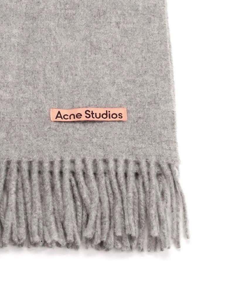 商品Acne Studios|Acne Studios Logo Patch Fringed Scarf,价格¥1390,第2张图片详细描述