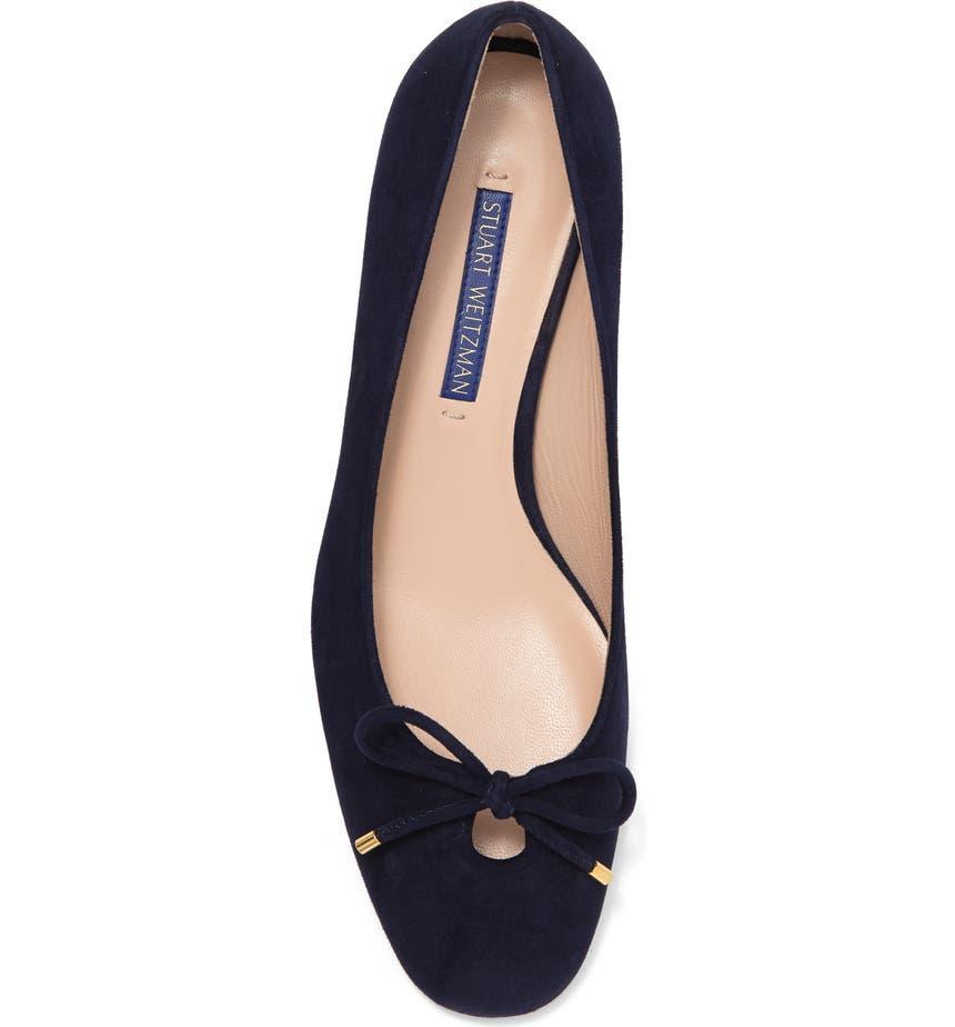 商品Stuart Weitzman|Gabby Bow Pump,价格¥1251,第6张图片详细描述