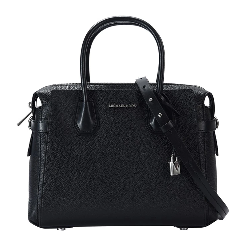 商品Michael Kors|Michael Kors 迈克高仕 女士黑色斜跨单肩包 30T9SM9S2L-BLACK,价格¥2465,第1张图片