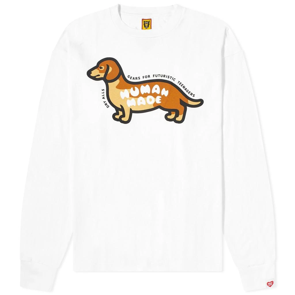 商品Human Made|Human Made Long Sleeve Sausage Dog T-Shirt,价格¥1078,第1张图片