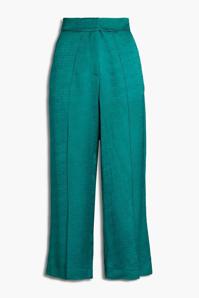 商品VANESSA BRUNO|Cropped satin-jacquard wide-leg pants,价格¥698,第3张图片详细描述