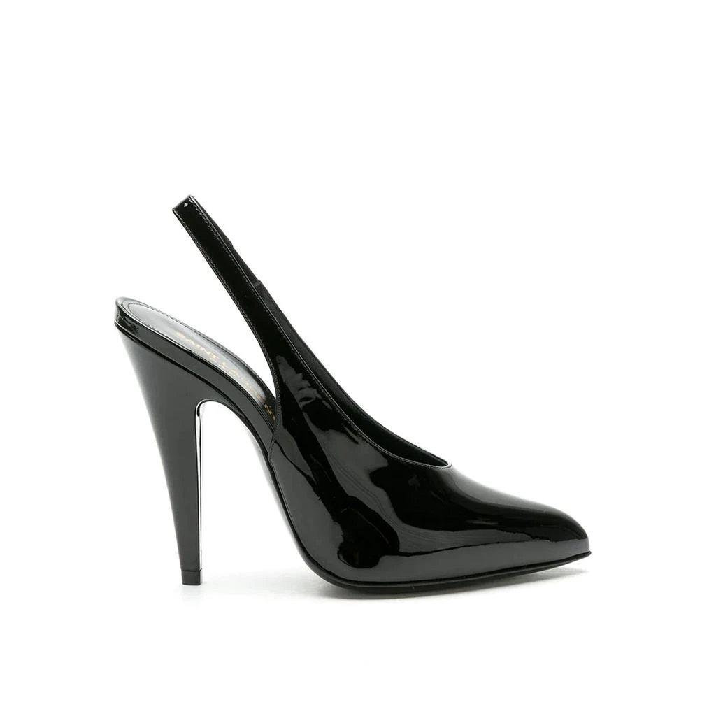 商品Yves Saint Laurent|Saint Laurent Slingback Leather Pumps,价格¥3488,第1张图片