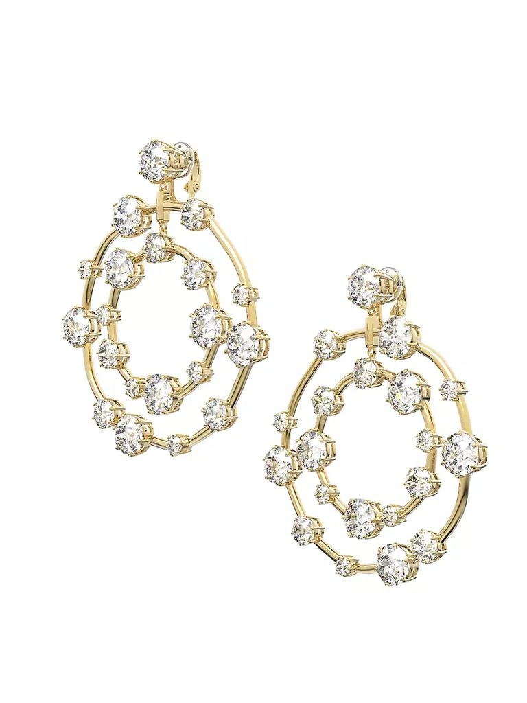 商品Swarovski|Constella Gold-Plated &amp; Crystal Clip-On Earrings,价格¥2101,第3张图片详细描述