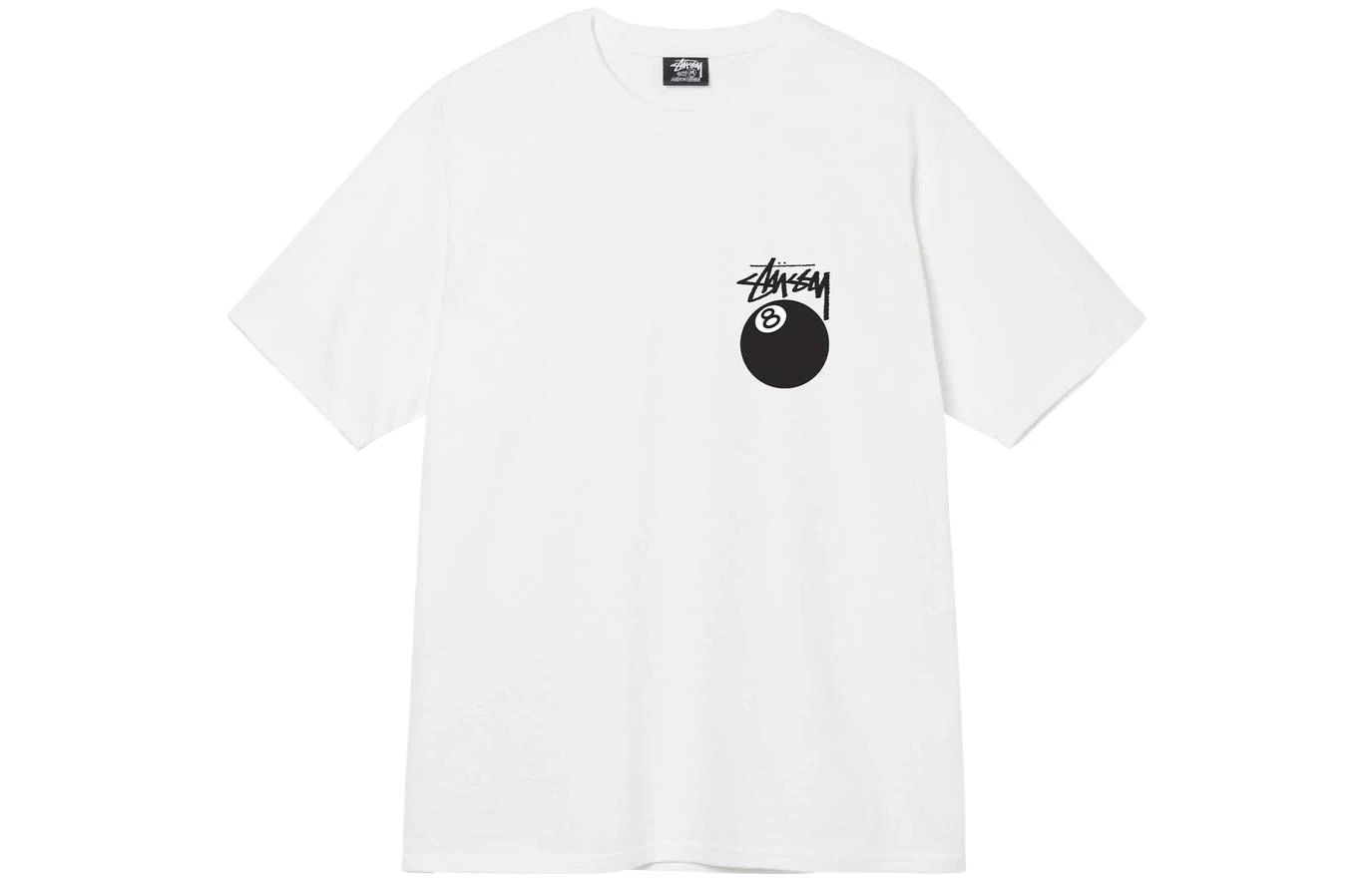 商品[国内直发] STUSSY|8球系列 黑8印花圆领套头宽松短袖T恤 男女同款,价格¥872,第3张图片详细描述