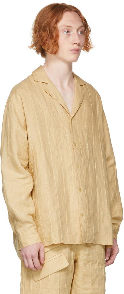 Beige 'La Chemise Raphia' Shirt商品第2张图片规格展示