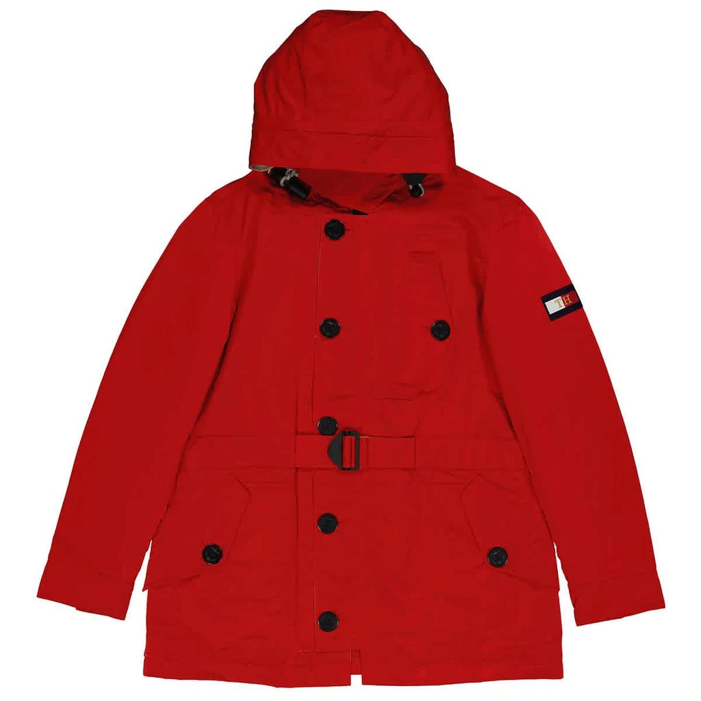 商品Tommy Hilfiger|Tommy Hilfiger Men's Primary Red Bomber Jacket, Size Large,价格¥1480,第1张图片