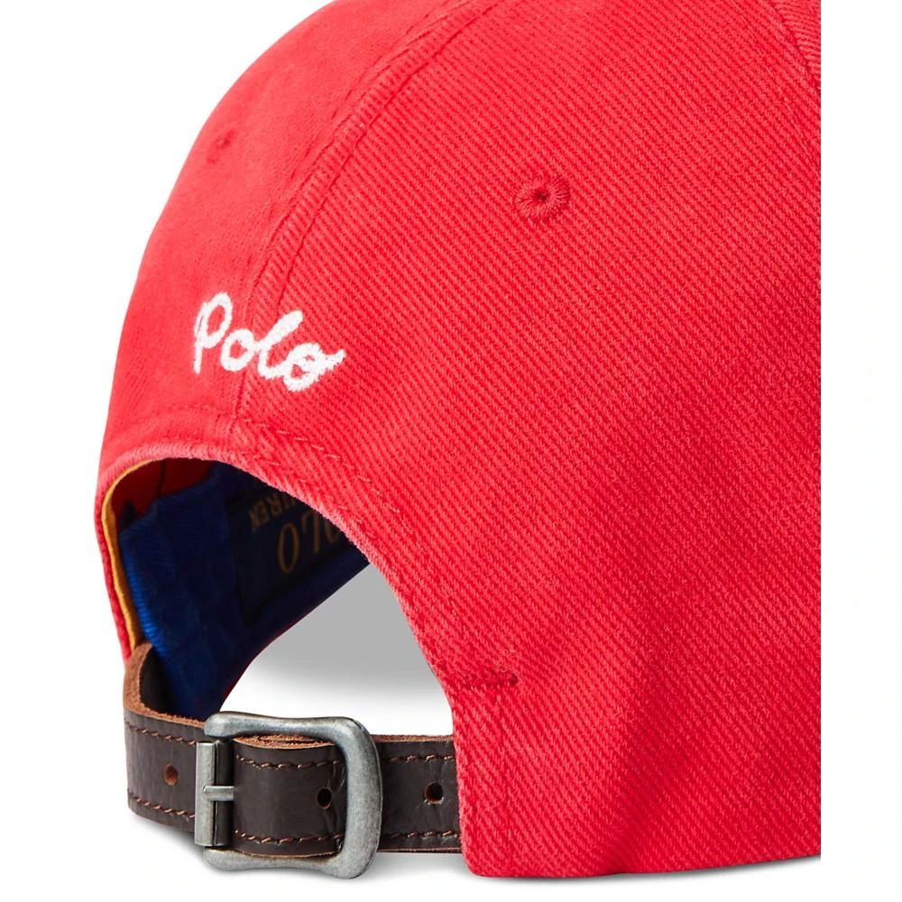 商品Ralph Lauren|Men's Logo-Patch Twill Ball Cap,价格¥222,第3张图片详细描述