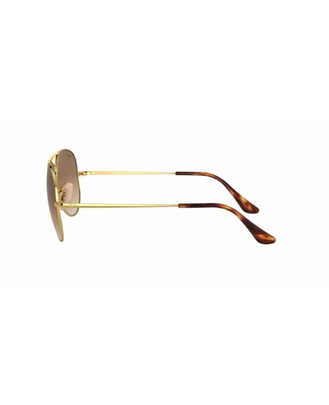商品Ray-Ban|Ray-Ban Gold Metal Pilot Light Brown Unisex Sunglasses RB3689 914751 58,价格¥764,第4张图片详细描述