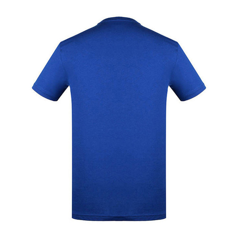 Emporio Armani 安普里奥 阿玛尼 EA7系列 男士V领蓝色棉质logo印花短袖T恤 277003-6P228-6735商品第4张图片规格展示