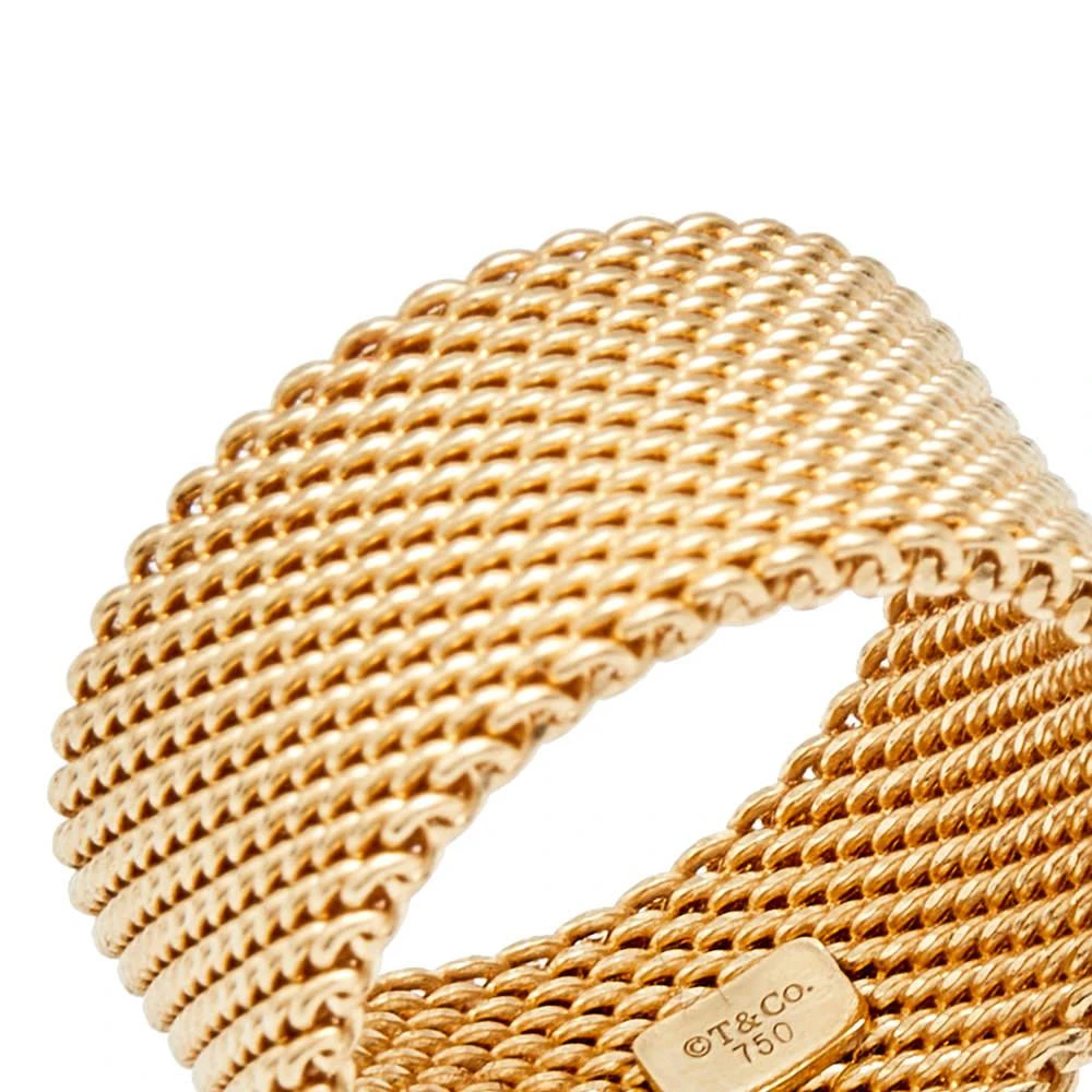 商品[二手商品] Tiffany & Co.|Tiffany & Co. Somerset 18k Yellow Gold Mesh Band Ring Size 49,价格¥6280,第3张图片详细描述