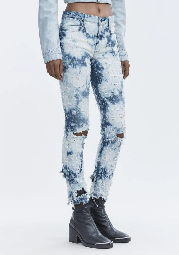 商品Alexander Wang|WHIPLASH DESTROYED JEANS,价格¥889,第3张图片详细描述