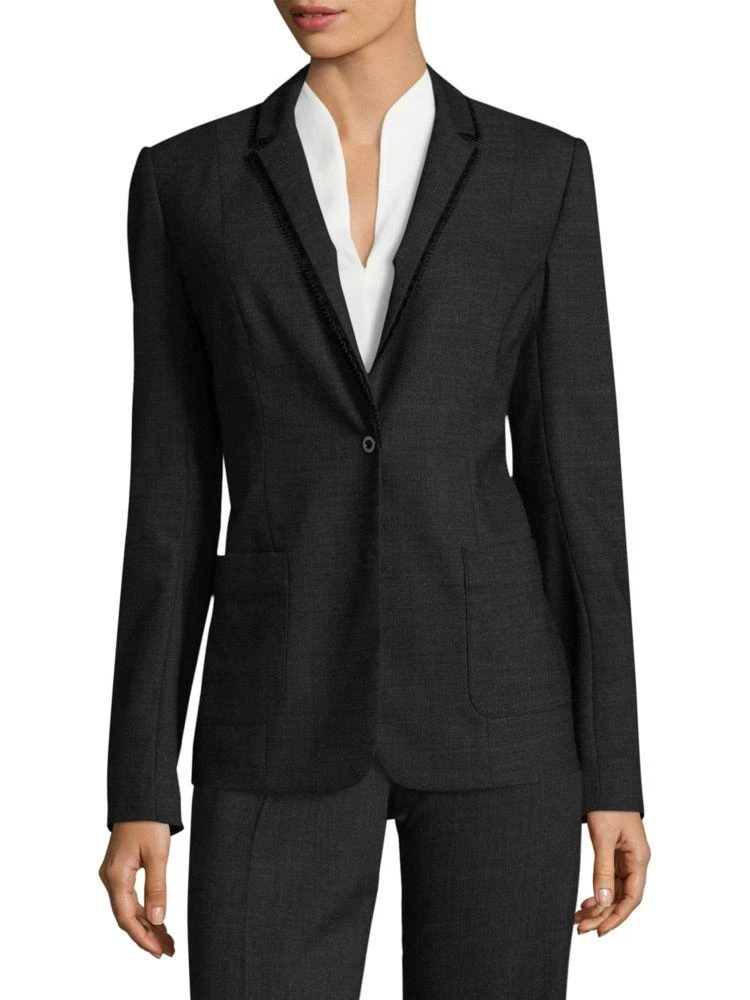 商品Tahari|Wendy One-Button Blazer,价格¥989,第1张图片