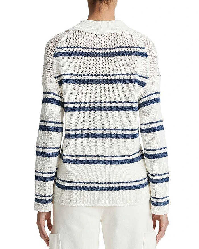 商品Vince|Cotton Racked Ribbed Stripe Sweater,价格¥819,第3张图片详细描述