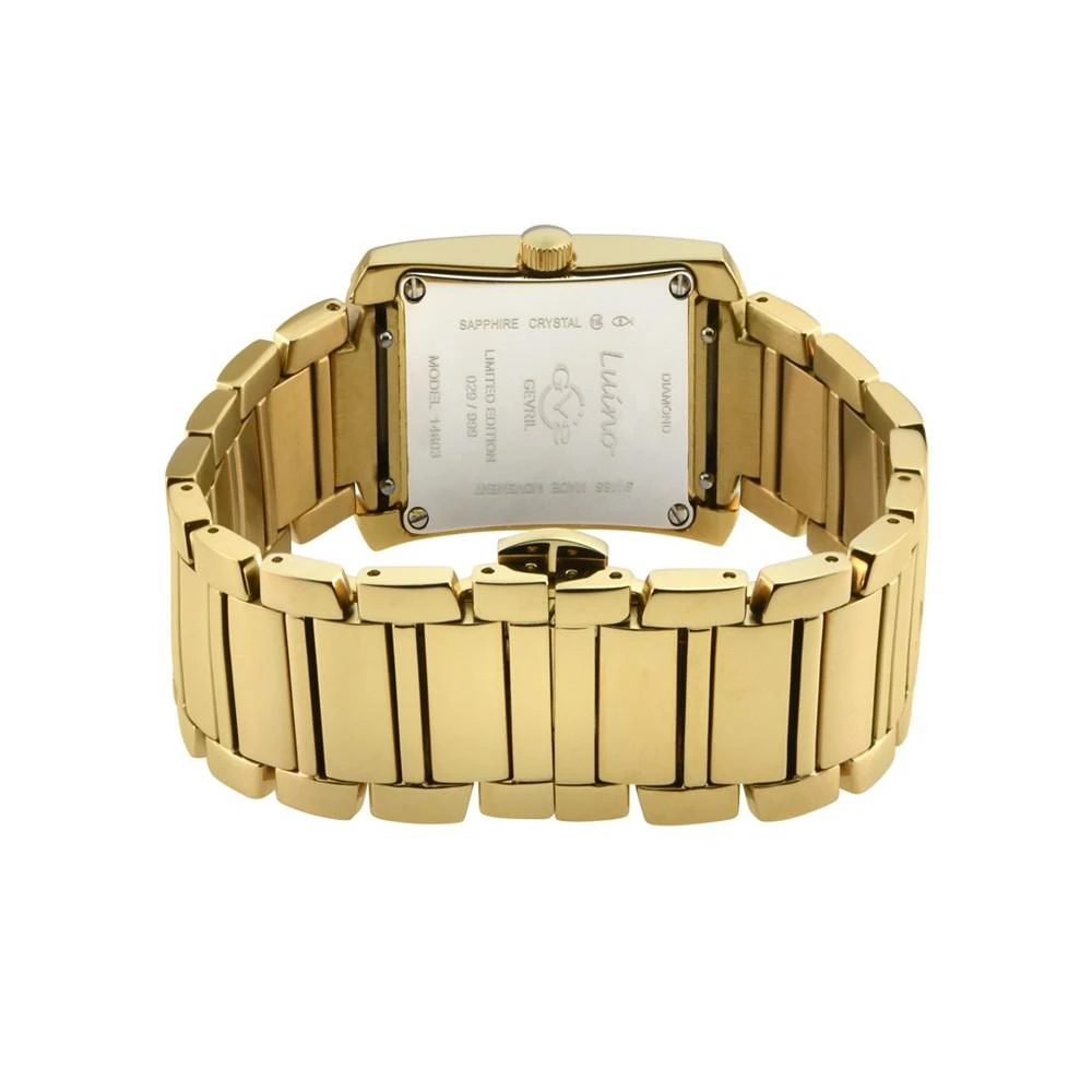 商品Gevril|Women's Luino Swiss Quartz Gold-Tone Stainless Steel Bracelet Watch 29mm,价格¥5154,第2张图片详细描述