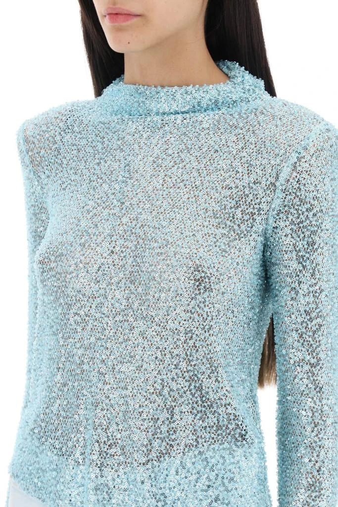 商品Self Portrait|long-sleeved top with sequins and beads,价格¥1167,第4张图片详细描述