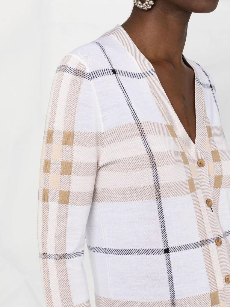 商品Burberry|BURBERRY - Check Motif Wool Cardigan,价格¥5621,第4张图片详细描述