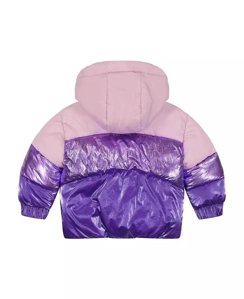 商品S Rothschild & CO|S. Rothschild & CO Toddler Girls Tricolor Metallic Puffer Jacket,价格¥240,第2张图片详细描述