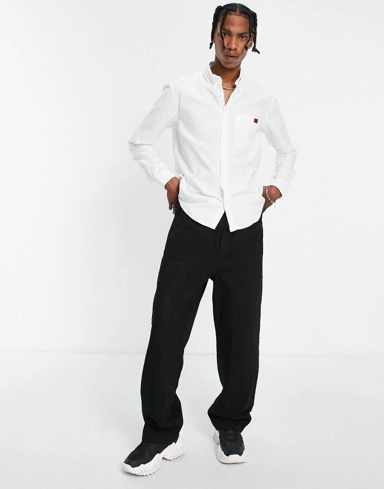 商品Hugo Boss|HUGO Evito slim fit long sleeve shirt in white,价格¥796,第3张图片详细描述