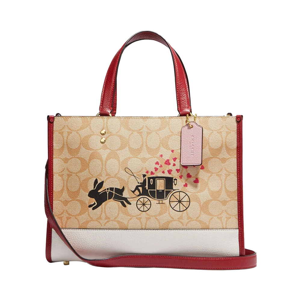 商品Coach|COACH 卡其色女士托特包 CE645-IMOT4,价格¥1619,第1张图片