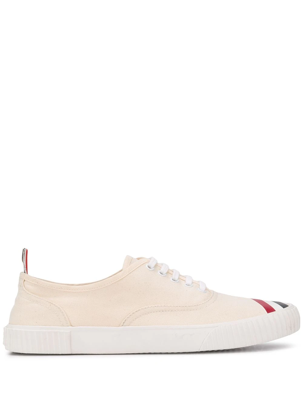 THOM BROWNE 男士白色帆布鞋 MFD201A-06555-114 商品