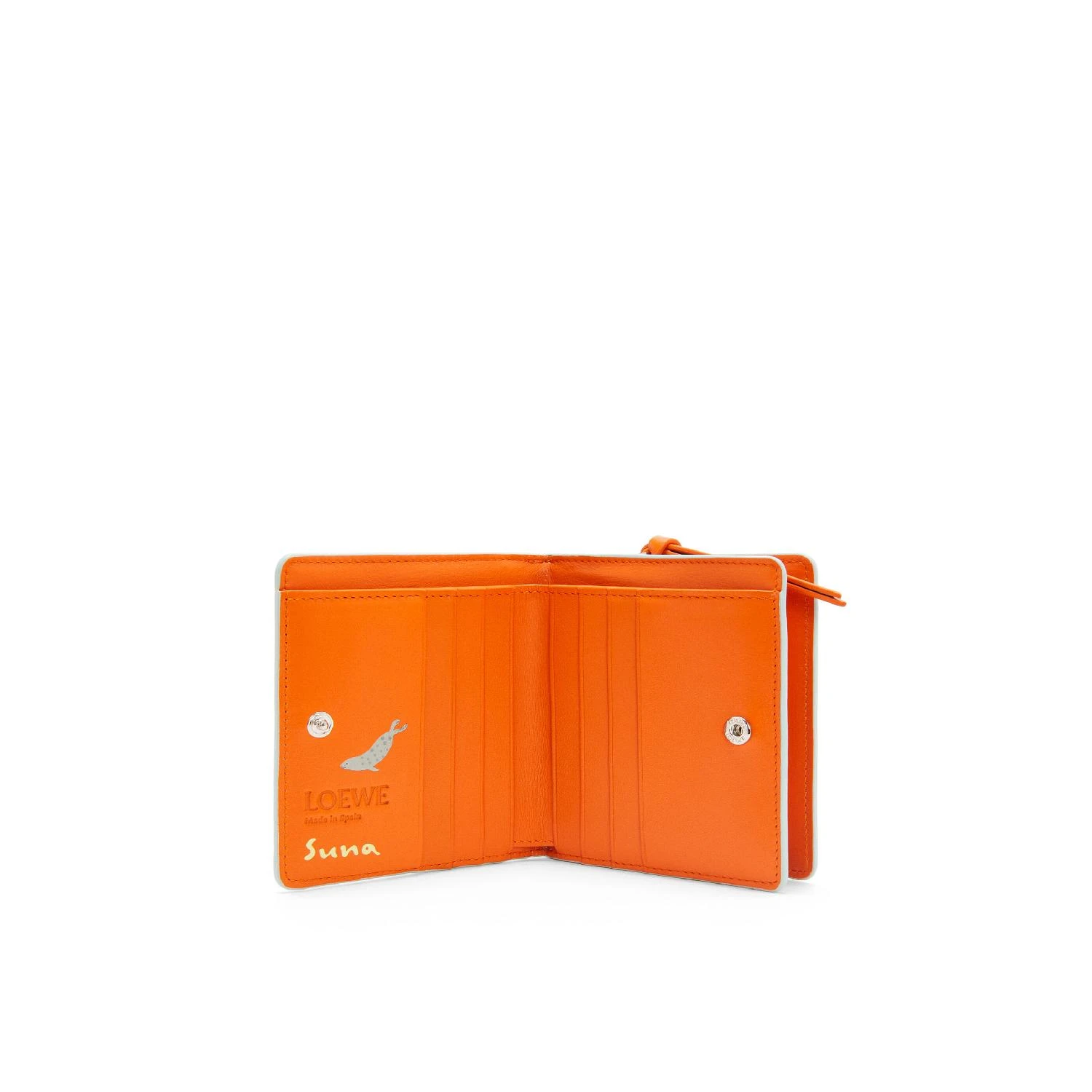 【预售】 罗意威 25春夏 女士 钱包 Penguin compact zip wallet in satin calfskin C643Z41X22-6005  商品